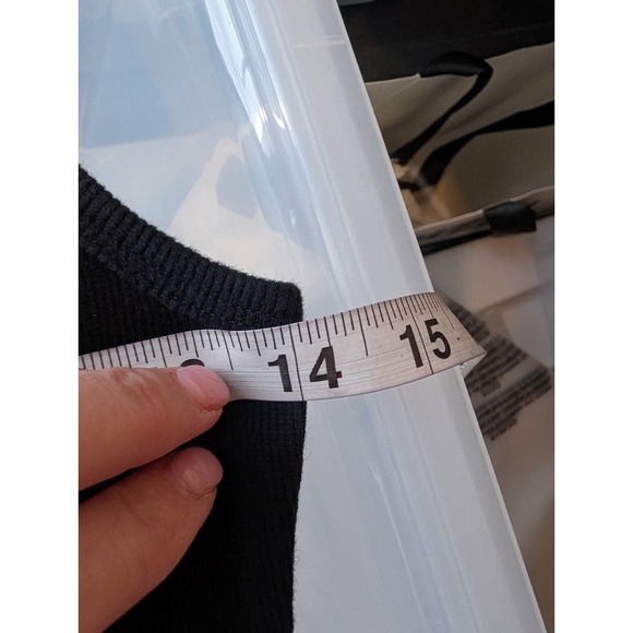 Hollister Womens 90s Ribbed Square Neck Mini Dress S Black Bodycon Soft Girl Y2K - Picture 9 of 12